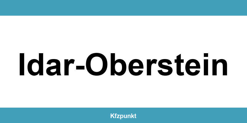 Kfz-Zulassungsstelle Idar-Oberstein – Termin online und kontakt