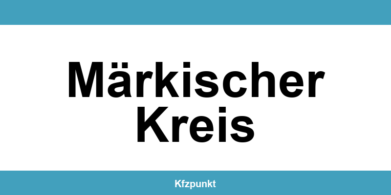 Kfz-Zulassungsstelle Märkischer Kreis – Termin online und kontakt