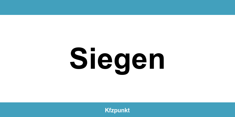 Kfz-Zulassungsstelle Siegen – Termin online und kontakt