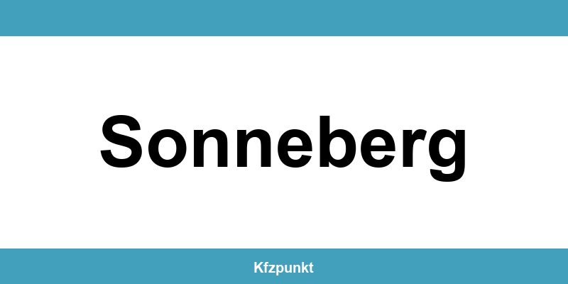 Kfz-Zulassungsstelle Sonneberg – Termin online und kontakt