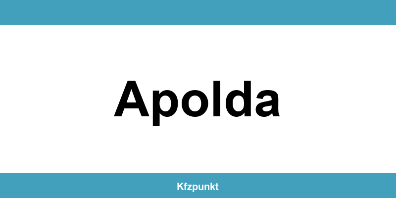 Kfz-Zulassungsstelle Apolda – Termin online und kontakt