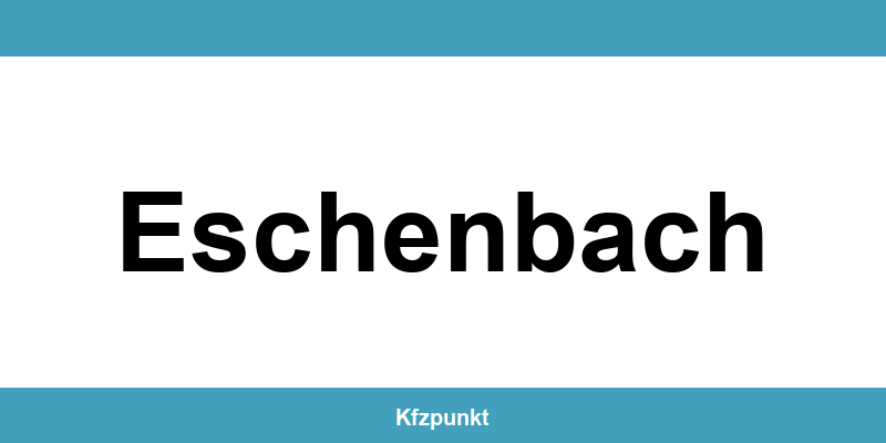 Kfz-Zulassungsstelle Eschenbach – Termin online und kontakt
